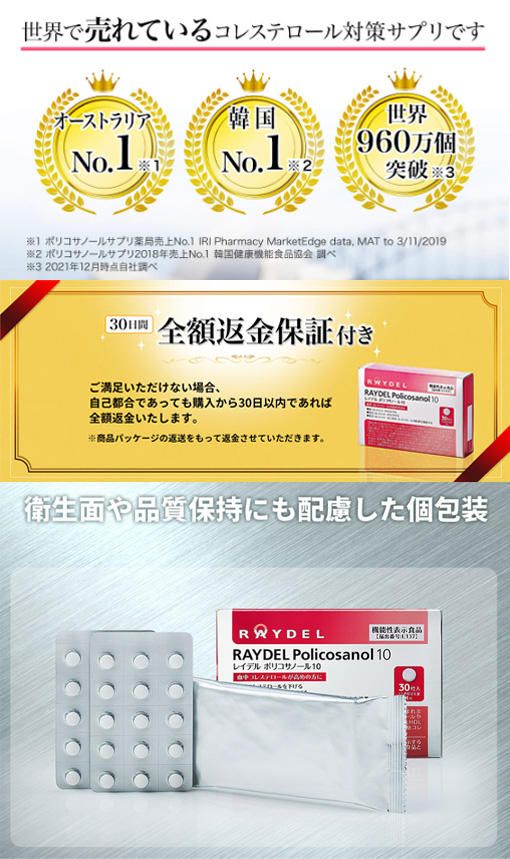 世界で売れているコレステロール対策サプリ