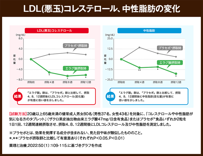 コレステロールと中性脂肪をダブルで低下させる